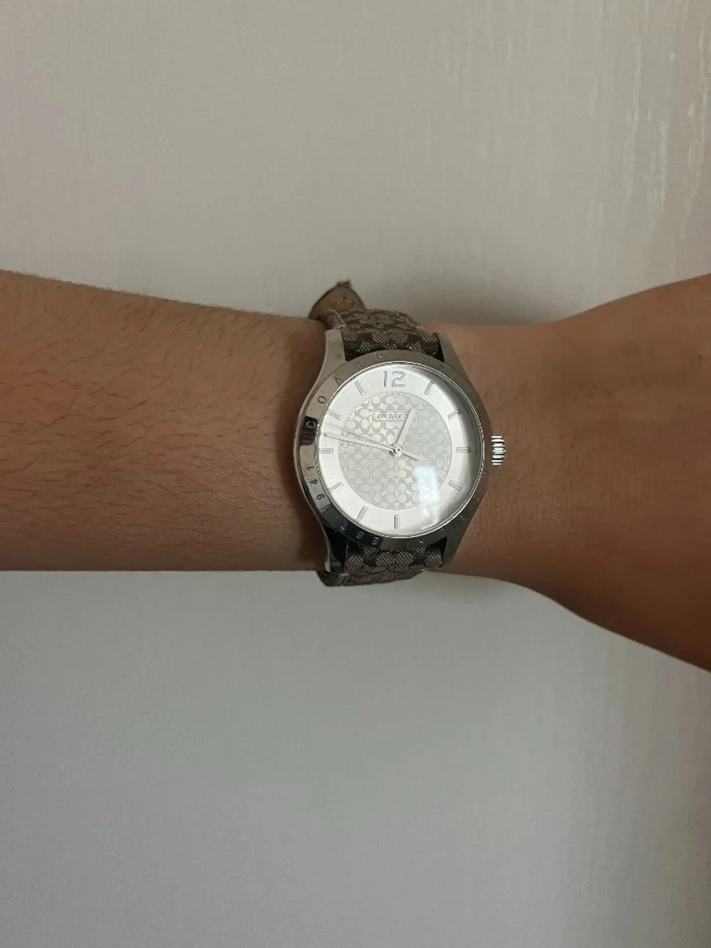Brown Leather Coach Watch